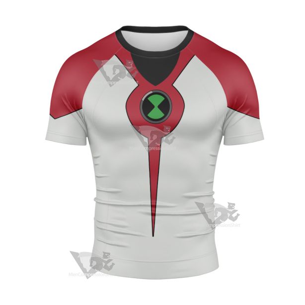 Ben10 Way Big Red Cosplay Short Sleeve Compression Shirt