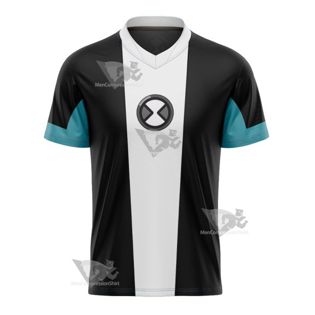 Ben10 Xlr8 White Cosplay Football Jersey