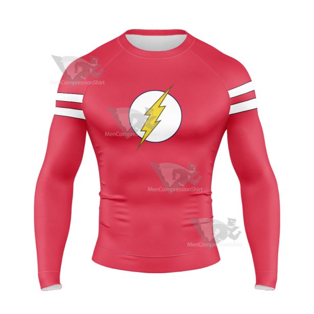 Big Bang Theory Sheldon Red Cosplay Long Sleeve Compression Shirt