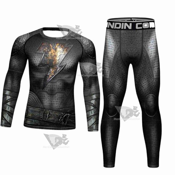 Black Adam Elite Compression Rashguard Set