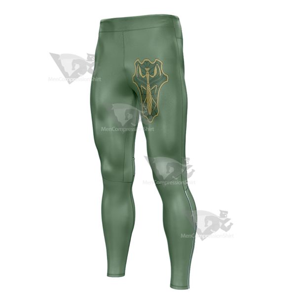 Black Clover Green Mantis Green Mens Compression Legging