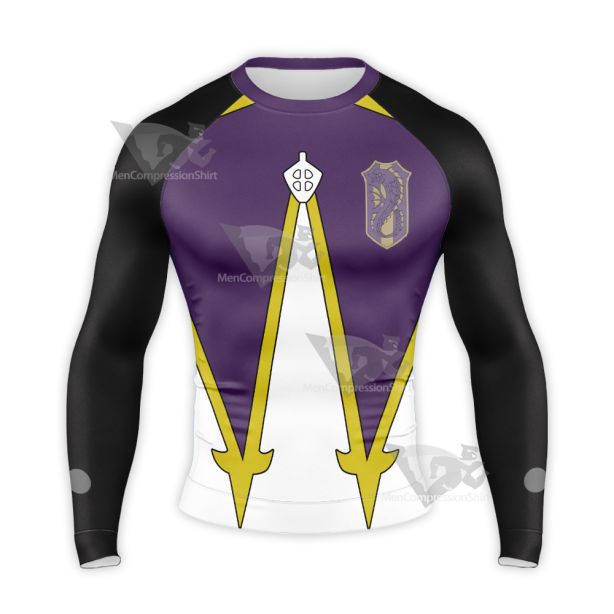 Black Clover Zora Ideale Purple Long Sleeve Compression Shirt