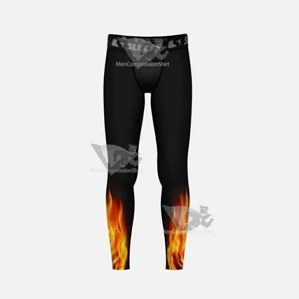 Black Fire Kids Compression Tights Leggings