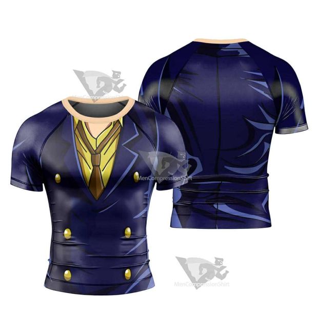 Black Leg Sanji One Piece Short Sleeve Rash Guard