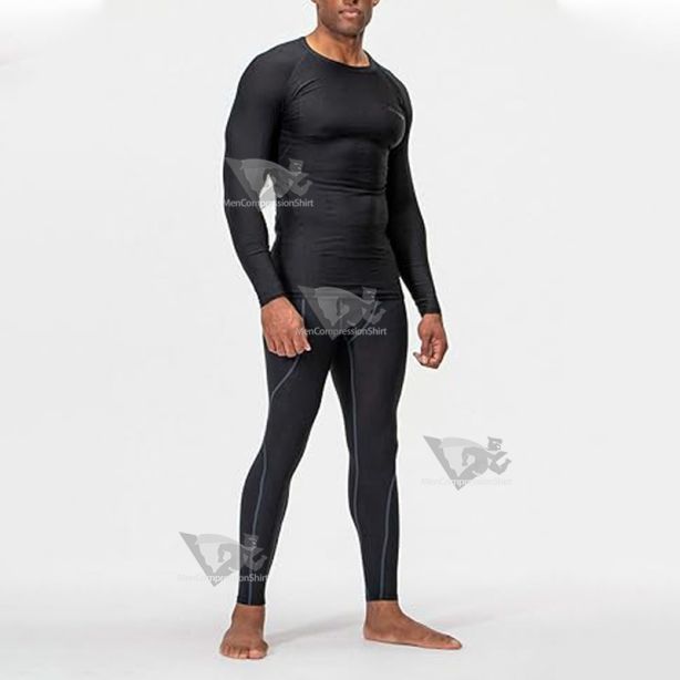 Black Water Sports Rash Guard Base Long Sleeve Compression Set