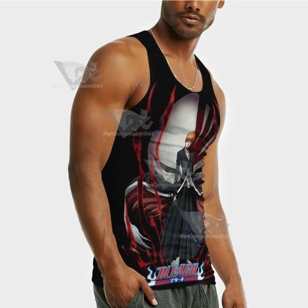 Bleach Ichigo Kurosaki Black Sleeveless Compression Shirt