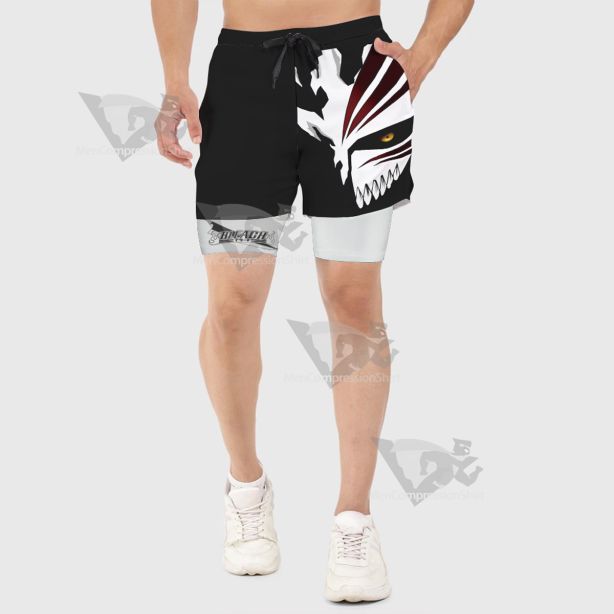 Bleach Kurosaki Ichigo Black Men Compression Gym Short