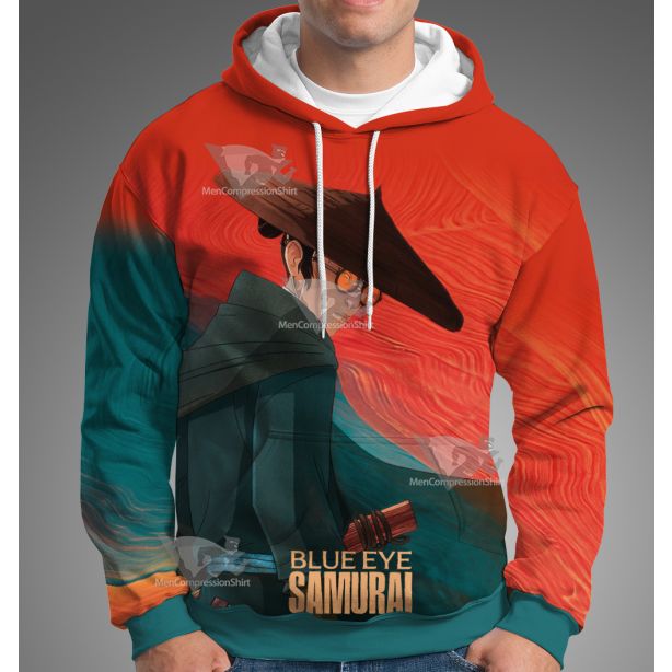 Blue Eye Samurai Oil Paint Hoodie