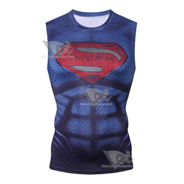 Blue Kent Compression Tank Top