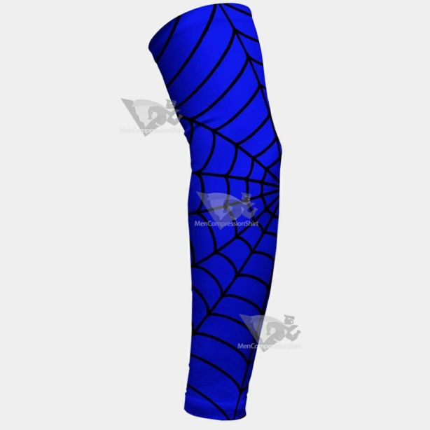 Blue With Black Web Pattern Arm Sleeve