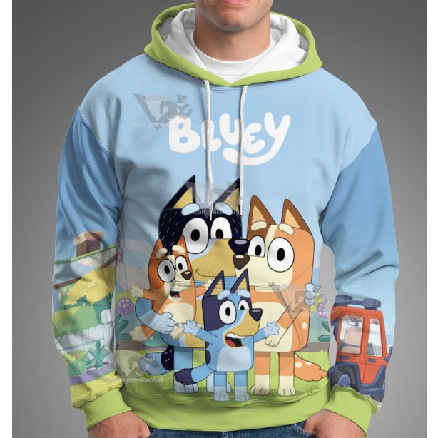 Bluey Tv Series 2018 Hoodie