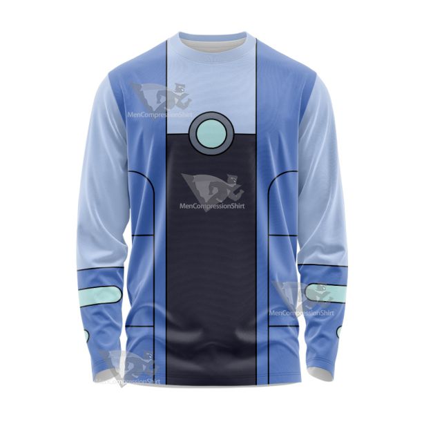 Bravest Warriors Chris Kirkman Blue Cosplay Long Sleeve Shirt