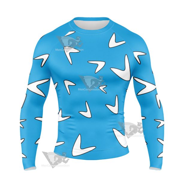 Captain Boomerang White Cosplay Long Sleeve Compression Shirt