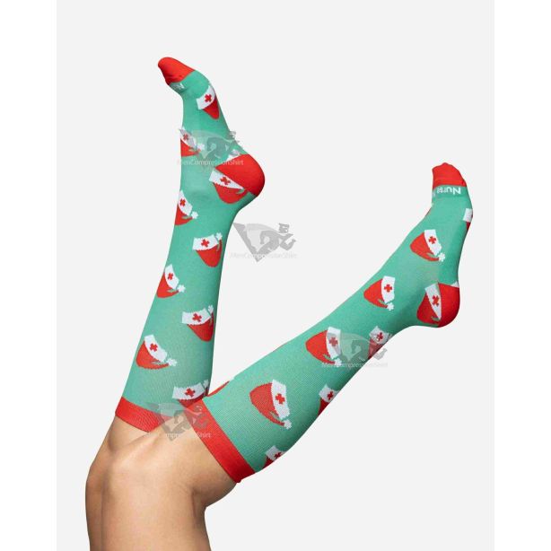 Christmas Hat Compression Socks