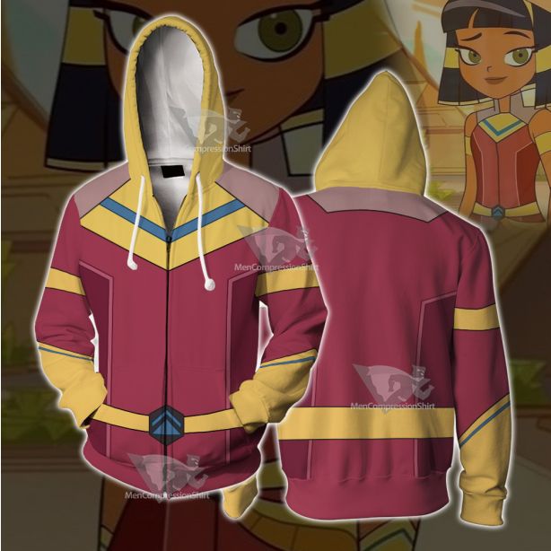 Cleopatra In Space Cleopatra Red Cosplay Zip Up Hoodie