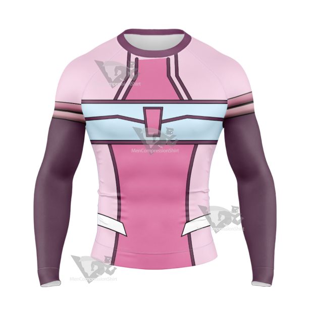 Code Lyoko Aelita Stones Pink Cosplay Long Sleeve Compression Shirt