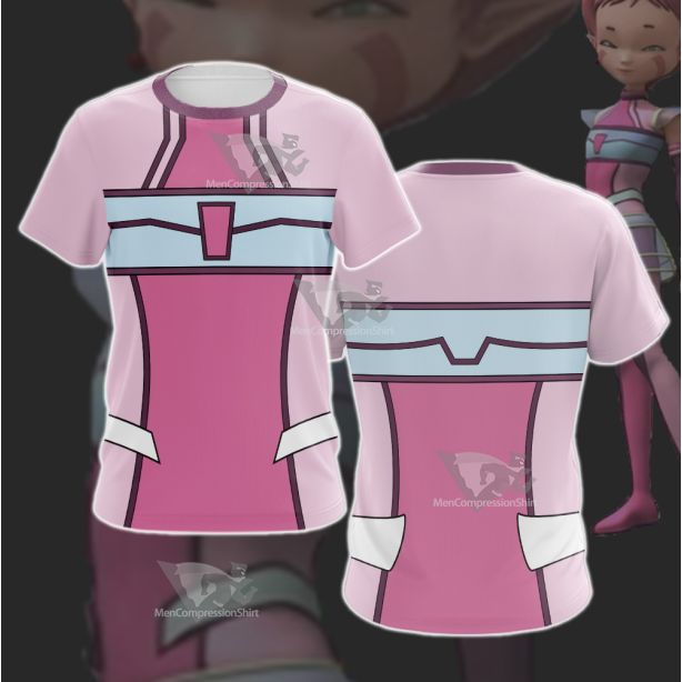 Code Lyoko Aelita Stones Pink Cosplay T-Shirt