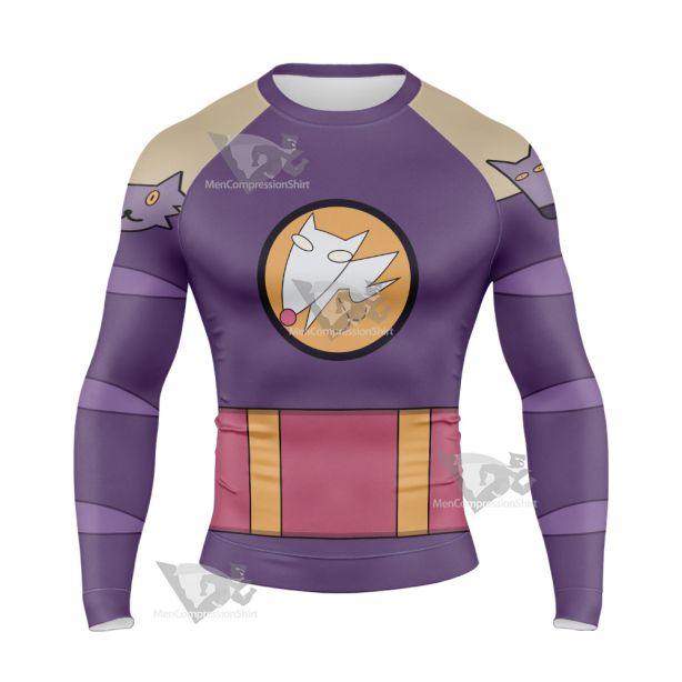 Code Lyoko Odd Purple Cosplay Long Sleeve Compression Shirt