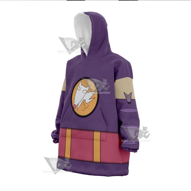 Code Lyoko Odd Purple Cosplay Snug Oversized Blanket Hoodie