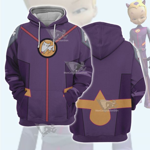 Code Lyoko Odd S4 Purple Cosplay Hoodie