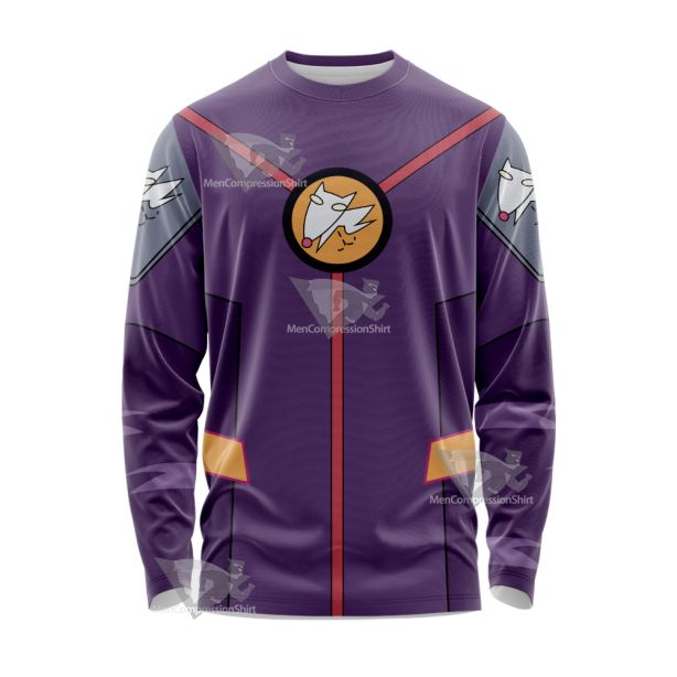 Code Lyoko Odd S4 Purple Cosplay Long Sleeve Shirt