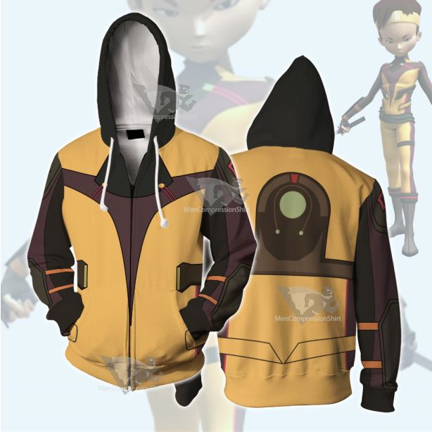 Code Lyoko Ulrichs Yellwo Cosplay Zip Up Hoodie