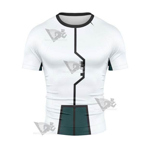 Code Lyoko William White Cosplay Short Sleeve Compression Shirt