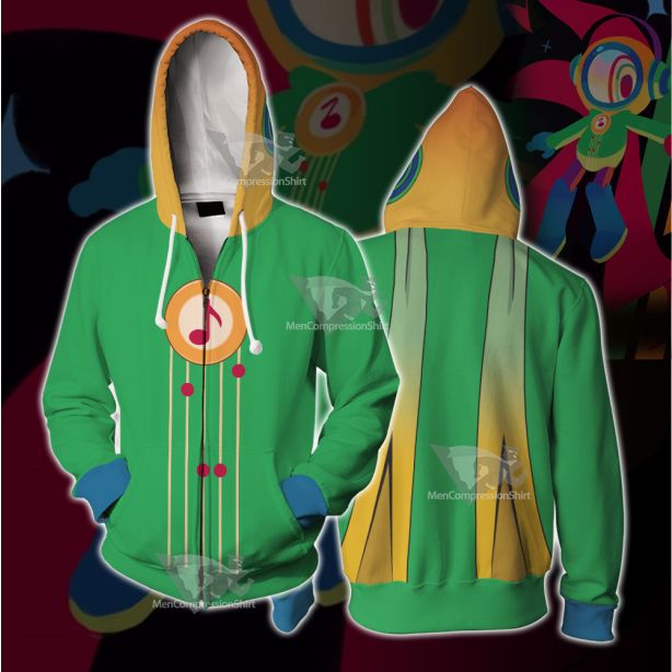 Cucumber Quest Noisemaste Green Cosplay Zip Up Hoodie