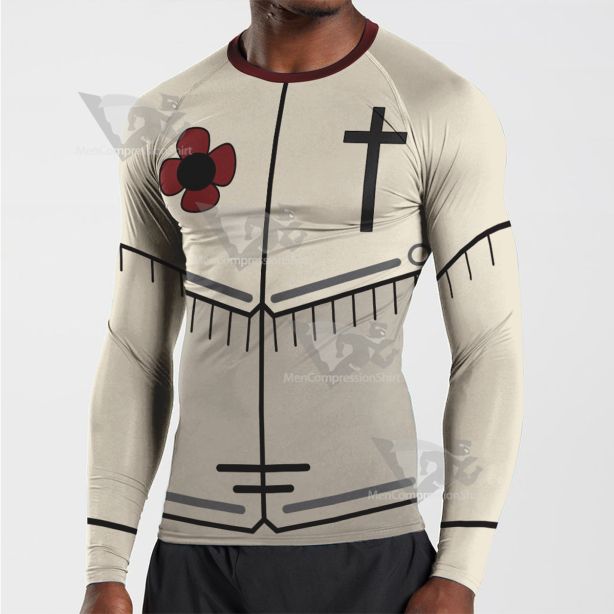 Cult Of The Lamb Baal White Long Sleeve Compression Shirt