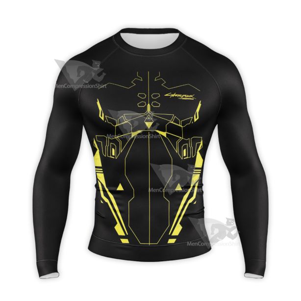 Cyberpunk Edge Runners Sandevistan Long Sleeve Compression Shirt