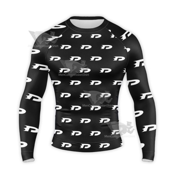 Danny Phantom Repeat White D Cosplay Long Sleeve Compression Shirt