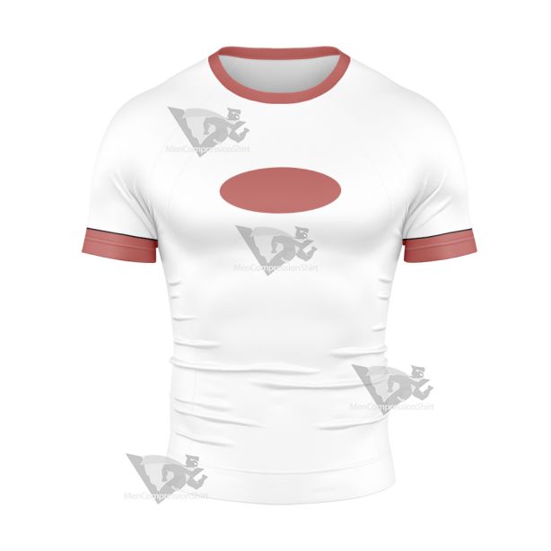 Danny Phantom White Cosplay Short Sleeve Compression Shirt