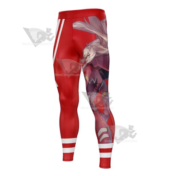 Darling In The Franxx Zero Two Code 002 Red Men Compression Legging