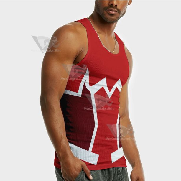 Darling In The Franxx Zero Two Code 002 Red Sleeveless Compression Shirt