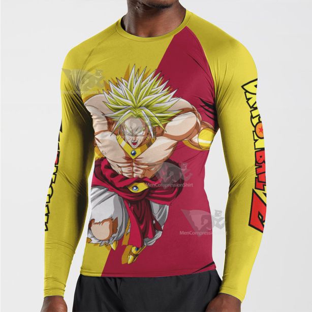 Dbz Super Broly Dragon Ball Z Long Sleeve Compression Shirt