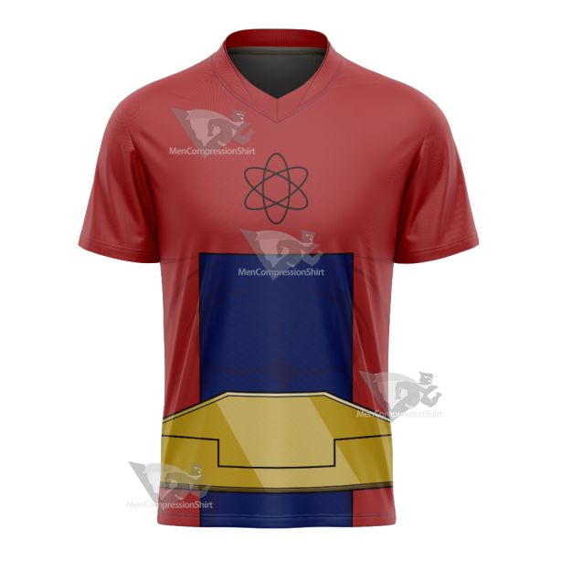 Dc Atom Smasher Red Cosplay Football Jersey