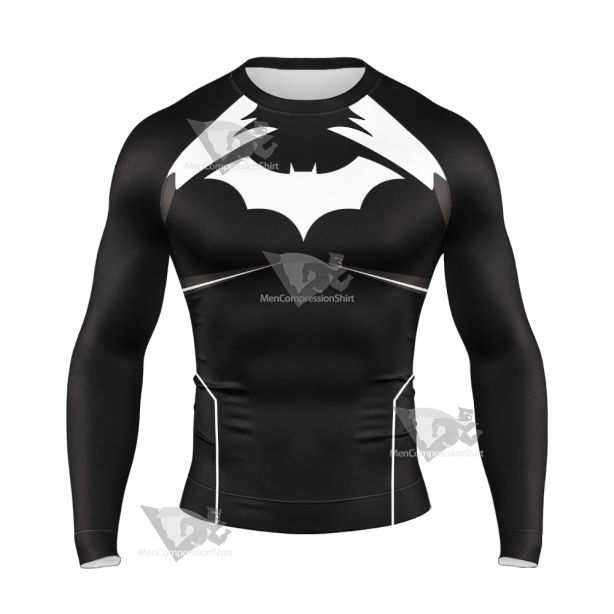 Dc Batman Black Cosplay Long Sleeve Compression Shirt