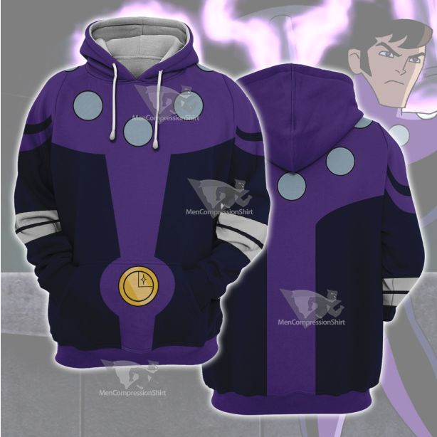 Dc Cosmic Boy Purple Cosplay Hoodie