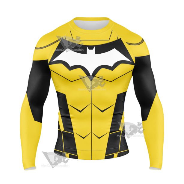 Dc Duke Thomas Yellwo Cosplay Long Sleeve Compression Shirt