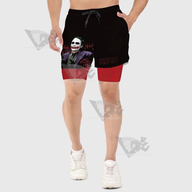 Dc Joker 2019 Joker Batman Black Men Compression Gym Short