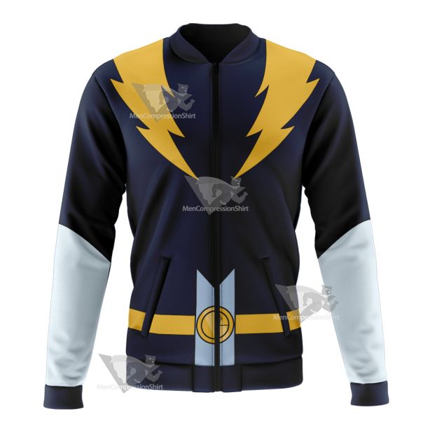 Dc Lightning Lad Yellow Cosplay Bomber Jacket