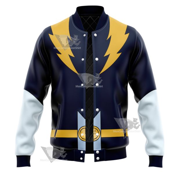 Dc Lightning Lad Yellow Cosplay Varsity Jacket