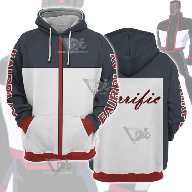 Dc Mr Terrific Grey Cosplay Hoodie