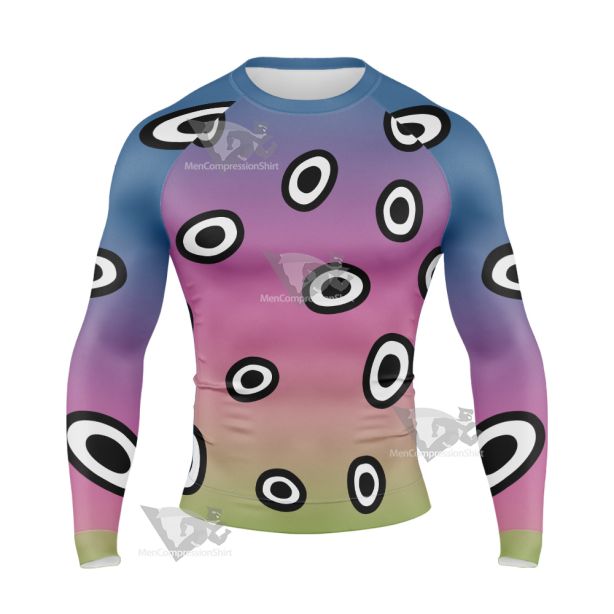 Dc The Changing Man Black Circle Cosplay Long Sleeve Compression Shirt