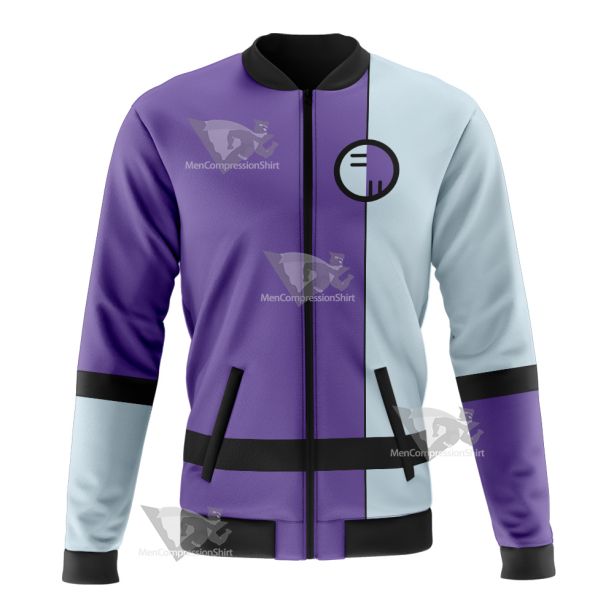 Dc The Elongated Man Purple Cosplay Bomber Jacket