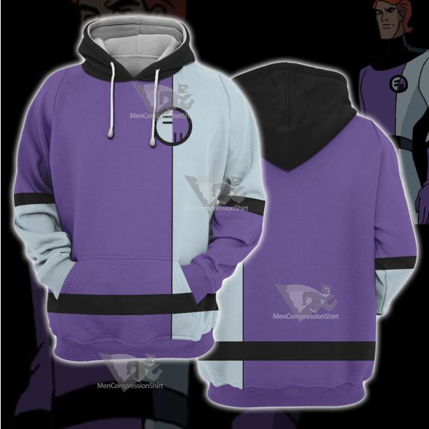 Dc The Elongated Man Purple Cosplay Hoodie