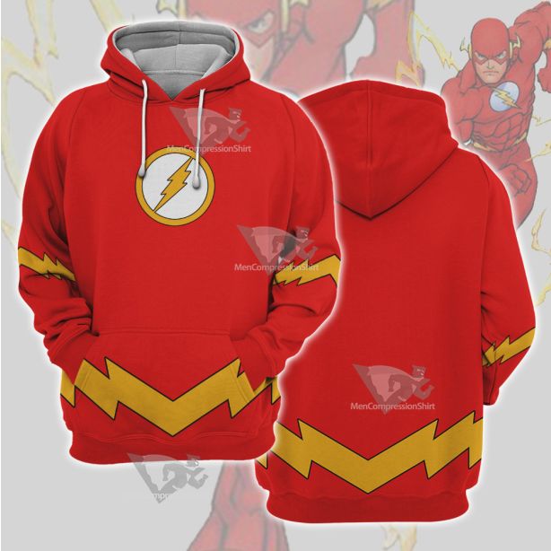 Dc The Flash Lightning Belt Cosplay Hoodie