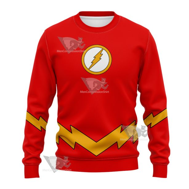 Dc The Flash Lightning Belt Cosplay Sweatshirt