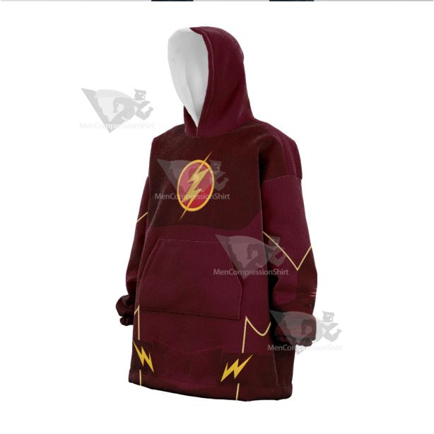 Dc The Flash Season 1 Bartholomew Henry Barry Allen Snug Oversized Blanket Hoodie