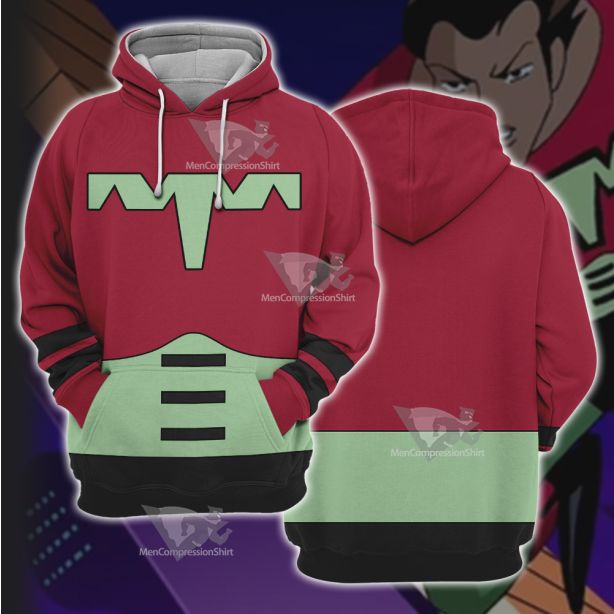 Dc Ultra Boy Red Cosplay Hoodie